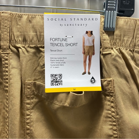 Sanctuary Womens Size M NWT Fortune Tencel Shorts - Picture 4 of 4